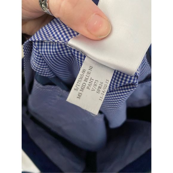 Banana Republic Modern Slim Fit Mid Blue Pant, Front-Pleat, Men's Size 33 x 30 - Picture 5 of 6